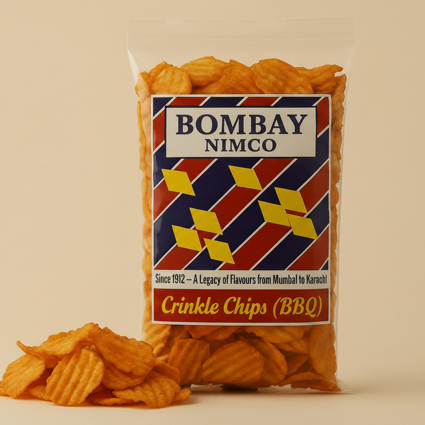 BBQ crinkle chips bombay nimco