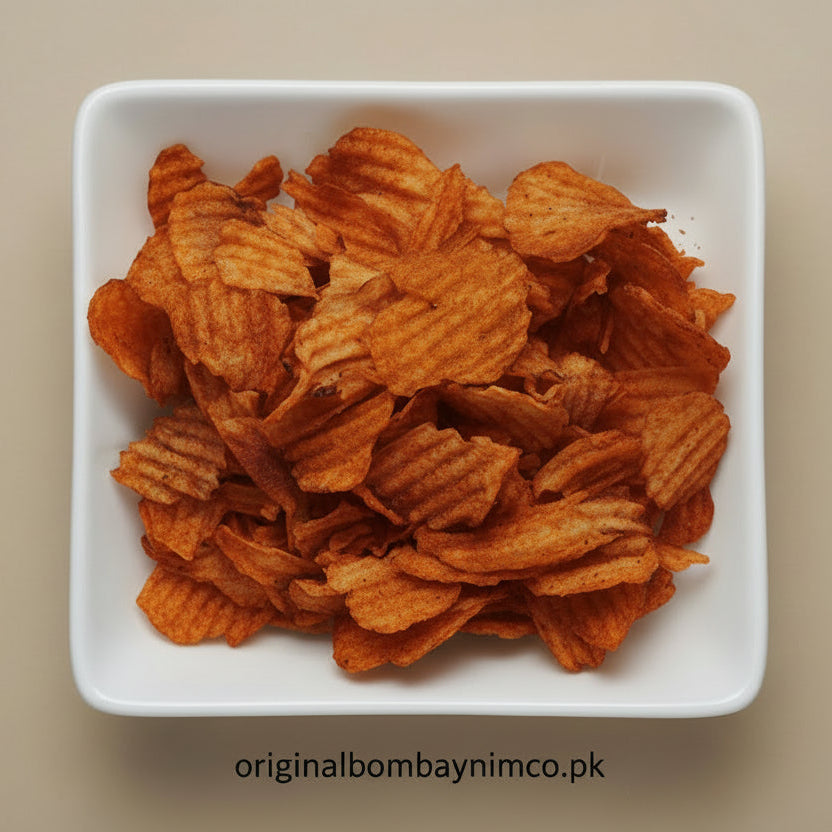 spicy crinkle chips bombay nimco