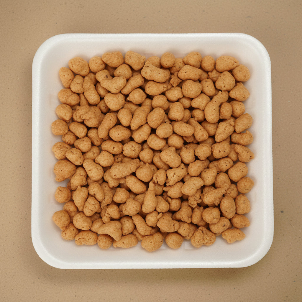 Pile of Bari Dahi Bondi in a white container Bombay Nimco