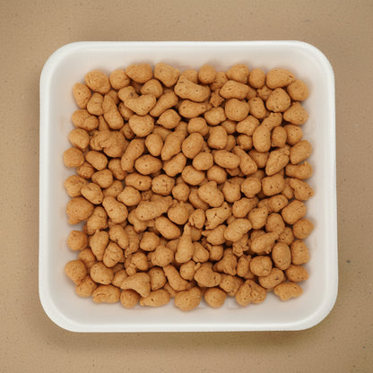 Pile of Bari Dahi Bondi in a white container Bombay Nimco