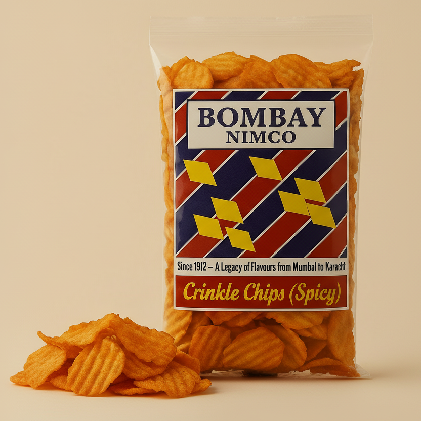 spicy crinkle chips bombay nimco