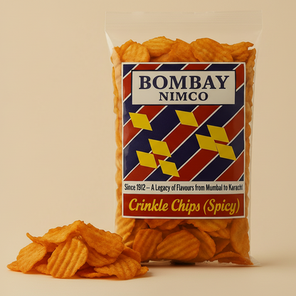 spicy crinkle chips bombay nimco